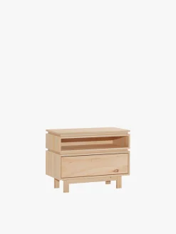 AIKA mesita de noche con hueco y cajón 78x62