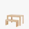 ARINA conjunto mesa 120x88 con bancos