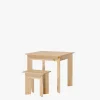 BATU conjunto mesa 80x80 con bancos
