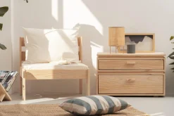 LIBE mesita de noche con 2 cajones 78x49