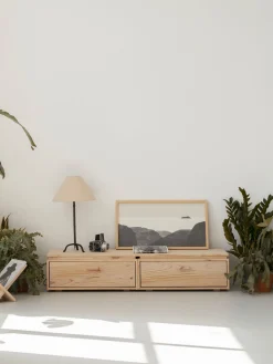 LIBE mueble TV con 2 cajones 157x32