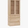 LIBE vitrina con 4 cajones 78x188