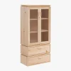 LIBE vitrina con 2 cajones 78x171