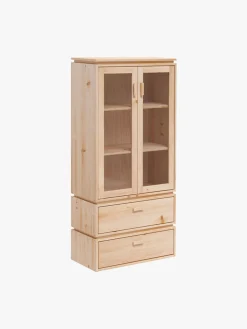 LIBE vitrina con 2 cajones 78x171