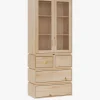 LIBE vitrina con 4 cajones 78x198