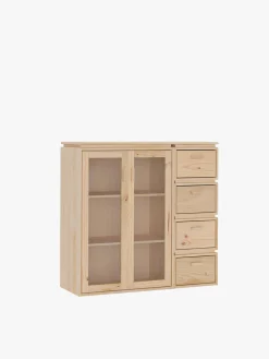 LIBE vitrina con cajonera 117x115