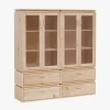 LIBE vitrina doble con 4 cajones 157x171