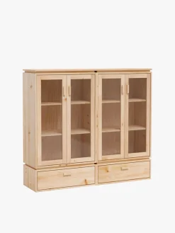 LIBE vitrina doble con 2 cajones 157x143