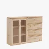 LIBE vitrina doble con cajonera 157x115