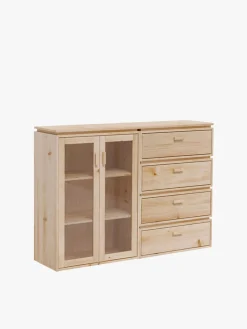 LIBE vitrina doble con cajonera 157x115