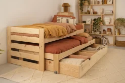 LORE cama nido 90 compacta con 1 cajón