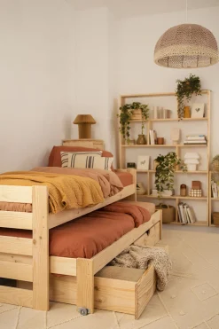 LORE cama nido compacta 90 con 2 cajones