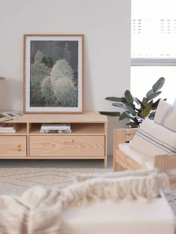 NINAO mueble TV con 2 cajones