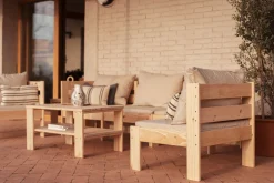OREKA sillón modular con brazo derecho para exterior