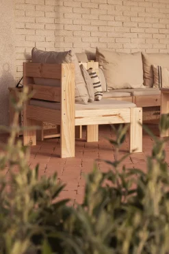 OREKA sillón modular con brazo izquierdo para exterior